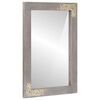 vidaXL Vannitoa peegel Hall 70 x 50 x 2,5 cm Klaas ja Tugev Mango Puit