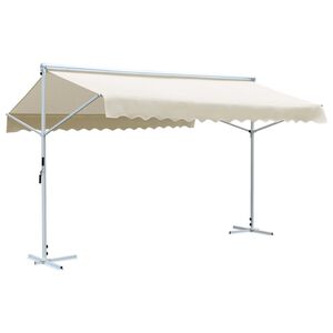 vidaXL iseseisev varikatus 4 x 3 m, kreemjasvalge