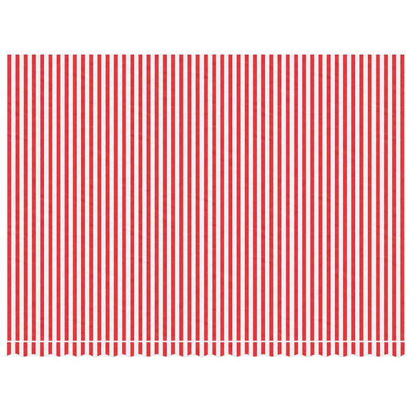 vidaXL varikatuse asenduskangas, punase ja valge triibuline, 5x3,5 m
