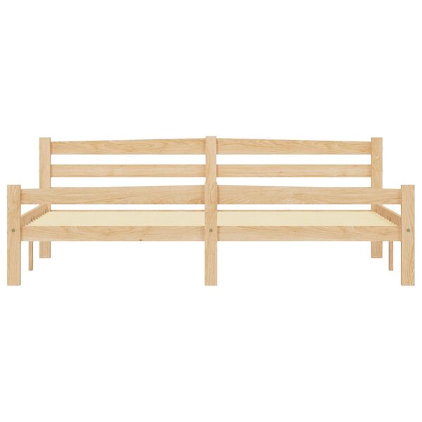 vidaXL voodiraam, männipuit, 180 x 200 cm