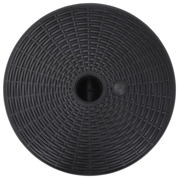 vidaXL päevavarju alus, liiva/veega täidetav, 24 l, must