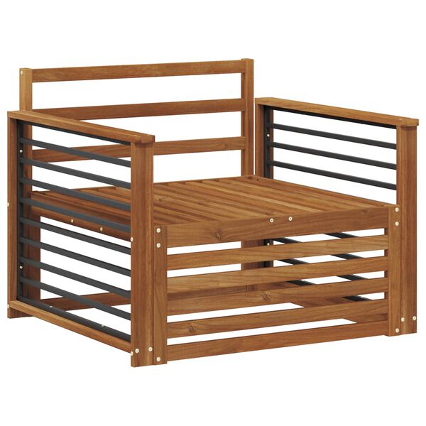 vidaXL 2 T&uuml;kk Diivan k&auml;etugedega Tugev akatsiapuu Neutraalne