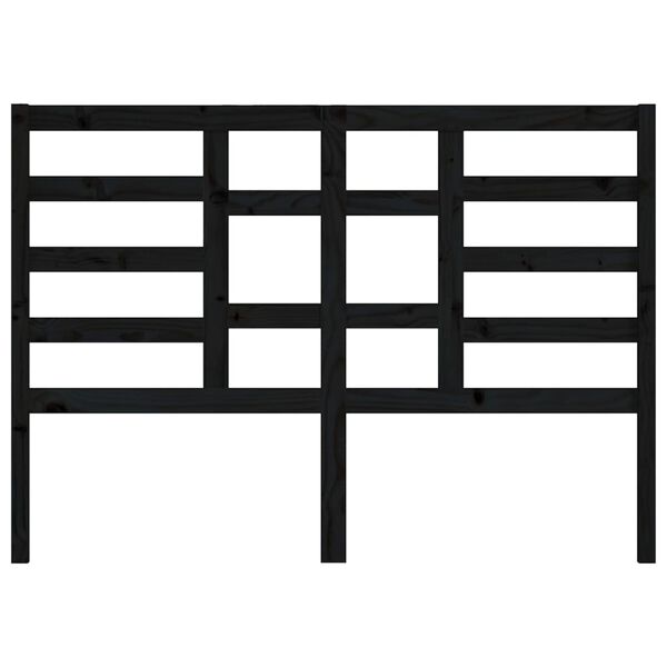 vidaXL voodipeats, must, 156 x 4 x 104 cm, m&auml;nnipuit