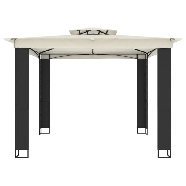 vidaXL kahekordse katusega paviljon, kreemjas, 2,94 x 2,94 m, teras