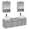 vidaXL Vannitoa kapikomplekt 5 pcs Hall Sonoma 50 x 14,5 x 70 cm