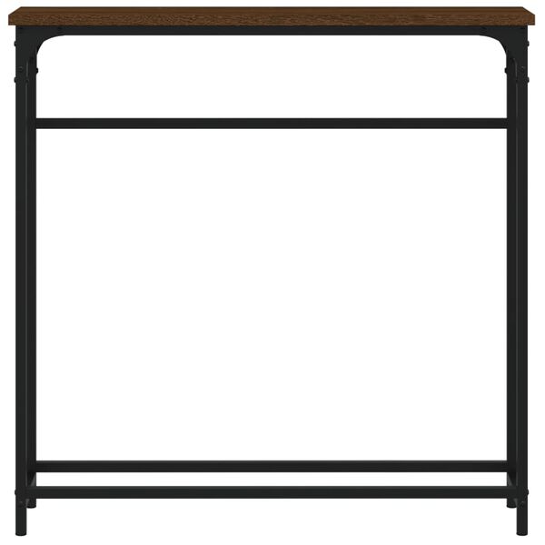 vidaXL konsoollaud, pruun tamm, 75 x 19,5 x 75 cm, tehispuit