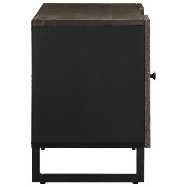 vidaXL telerialus, must, 105x33x46 cm, mangopuit