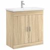 vidaXL Vannitoa m&ouml;&ouml;bleset Sonoma tamm 81 x 40 x 84,5 cm Tehispuit