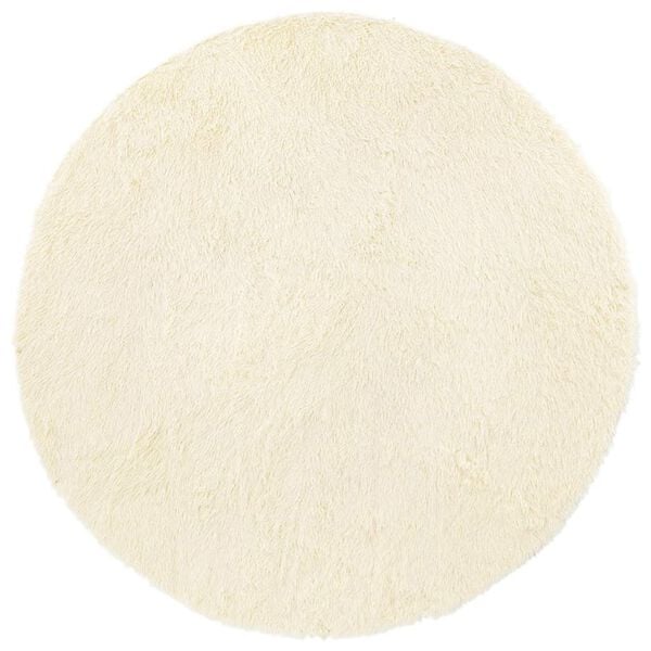 vidaXL k&otilde;rge narmaga Shaggy vaip, NAVARRA, kreemjas, 200x200 cm