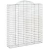 vidaXL kaarekujulised gabioonkorvid 14 tk, 200x50x220/240 cm, raud