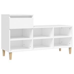 vidaXL jalatsikapp, valge, 102 x 36 x 60 cm, tehispuit