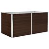 vidaXL k&otilde;rgendatud peenrakast pruun 160 x 80 x 77 cm, tsingitud teras