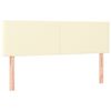 vidaXL voodipeatsid 2 tk, kreemjas, 72x5x78/88 cm, kangas