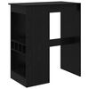 vidaXL Baarilaud 90 x 47.5 x 103.5 cm Tehispuit Must tamm Ristk&uuml;lik