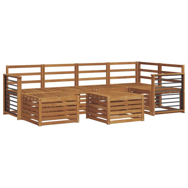 vidaXL Diivanikomplektid Neutraalne Tugev akatsiapuu