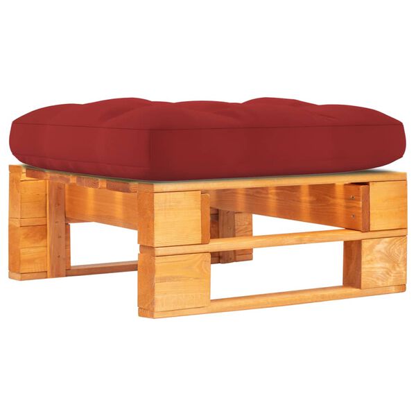 vidaXL kaubaalustest jalapink, meepruun, immutatud männipuit