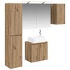 vidaXL Vannitoa kapikomplekt 5 pcs Artisan tamm 50 x 14,5 x 70 cm