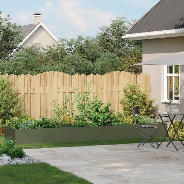 vidaXL aia taimekast, oliiviroheline, 360x80x40 cm, teras