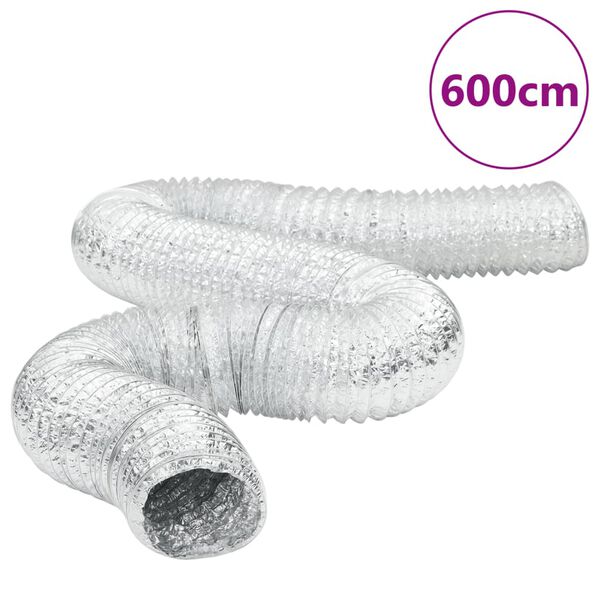 vidaXL ventilatsioonitoru, alumiinium, 6 m &Oslash;12,5 cm