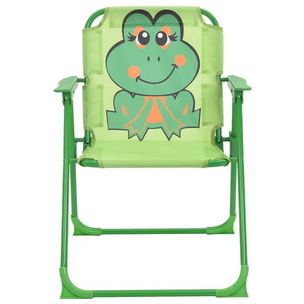 vidaXL 3-osaline laste aiam&ouml;&ouml;blikomplekt p&auml;evavarjuga, roheline