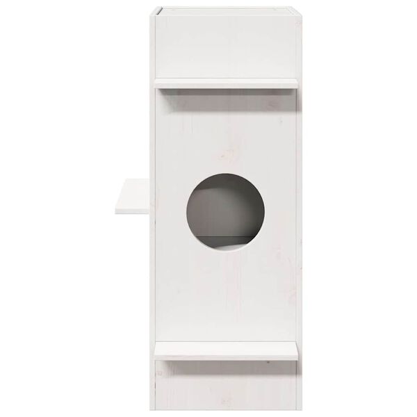 vidaXL kassimaja, valge, 43x43x90 cm, m&auml;nnipuit
