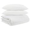 vidaXL Teki komplekt padjaga 3 pcs Valge Down Feather