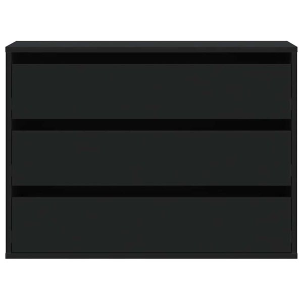 vidaXL nurga kummut, must, 80x41x58 cm, tehispuit