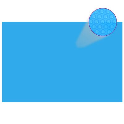 vidaXL kandilise basseini kate, 600 x 400 cm, PE, sinine