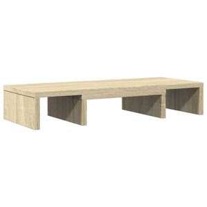 vidaXL reguleeritav monitorialus, Sonoma tamm, 60x24x10,5 cm tehispuit