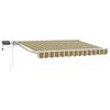 vidaXL Manuaalne varikatus LED-idega 3,5 x 2,5 m Pol&uuml;ester PU-kattega