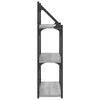 vidaXL 3-korruseline seinariiul, hall Sonoma, 60x21x78,5 cm, tehispuit