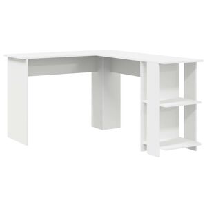 vidaXL Nurgalaud Valge Tehispuit 140 x 113,5 x 75 cm