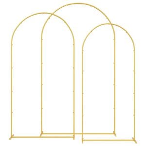 vidaXL Pulma kaar 3 tk Kuldne 120 x 40 x 217 cm Teras