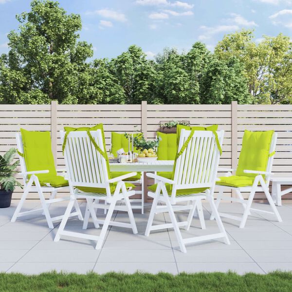 vidaXL k&otilde;rge seljatoega toolipadjad 6 tk, erkroheline, oxford kangas