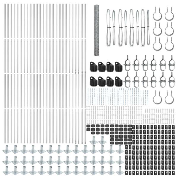 vidaXL Aiapost H&otilde;bedane 100 x 1,5 m (50 mm v&otilde;rk) Teras