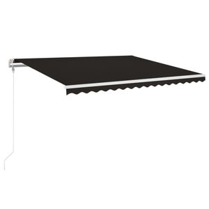 vidaXL automaatselt sisset&otilde;mmatav varikatus 400x350 cm antratsiithall