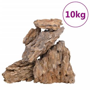 vidaXL dragon kivid, 10 kg, erinevad v&auml;rvid, 10-30 cm