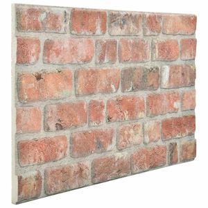 vidaXL Seinapaneelid 10 pcs Punane 100 x 50 cm EPS vaht
