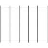 vidaXL 5 paneeliga ruumijagaja, valge, 250 x 200 cm, kangas