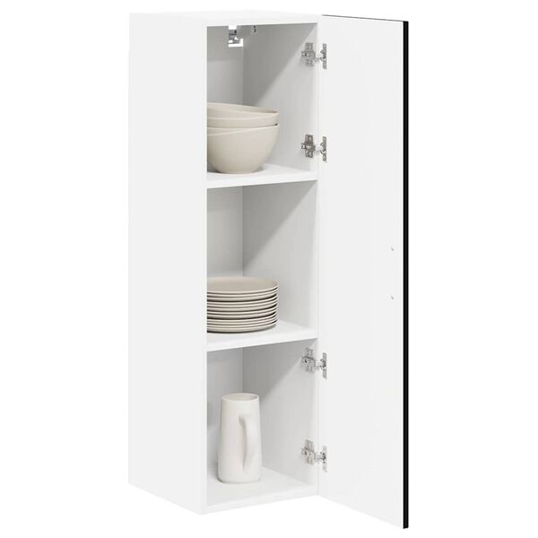 vidaXL K&ouml;&ouml;gikapp Must 30 x 31 x 100 cm Tehispuit