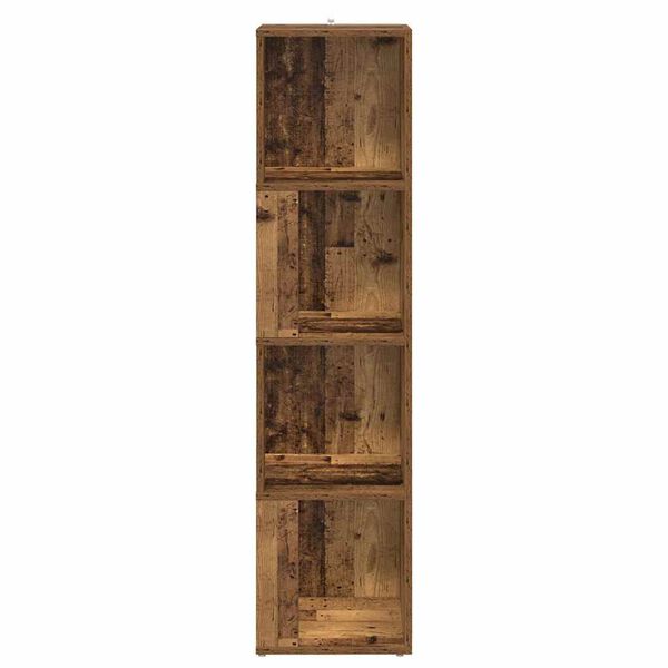 vidaXL Nurgakapp Vana puit 33x33x132 cm Engineered Wood