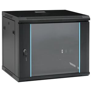 vidaXL 9U seinale paigaldatav v&otilde;rgukapp 19" IP20 600 x 450 x 510 mm
