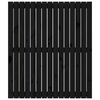 vidaXL seinale kinnitatav voodipeats, must, 95,5x3x110 cm, m&auml;nnipuit