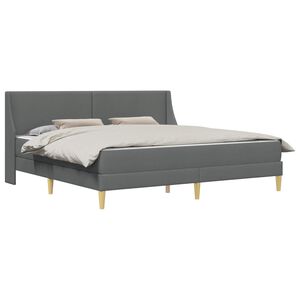 vidaXL Voodiraam madratsiga peaga Tumehall 180 x 200 cm Pol&uuml;ester