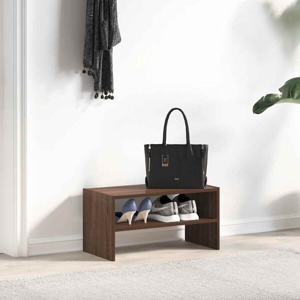 vidaXL kingariiul virnastatav, pruun tamm, 60 x 30 x 30,5 cm