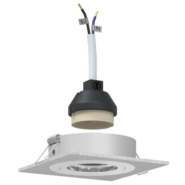 vidaXL Spotivalgus 12 pcs H&otilde;bedane 9 x 9 x 2 cm Alumiinium