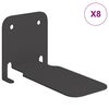 vidaXL n&auml;htamatu ujuv riiul 8 tk Must 6 x 11 x 6,5 cm