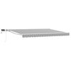 vidaXL Manuaalne varikatus LED-idega Anthracite ja valge 5 &times; 3,5 m