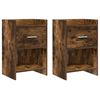 vidaXL &Ouml;&ouml;kapid 2 pcs Suitsutatud tamm 40 x 30 x 60 cm Tehispuit