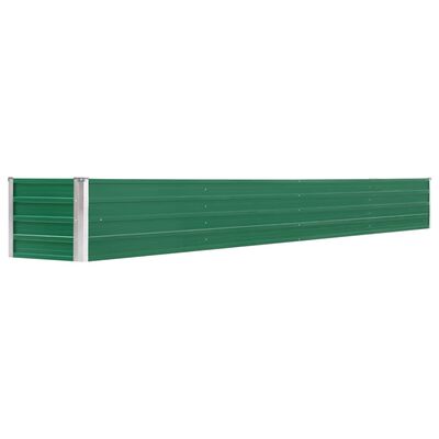 vidaXL taimelava, tsingitud teras, 320 x 40 x 45 cm, roheline